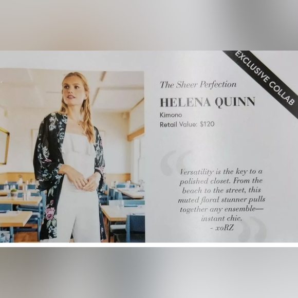 Helena Quinn Kimono Sz O/S - Picture 11 of 16